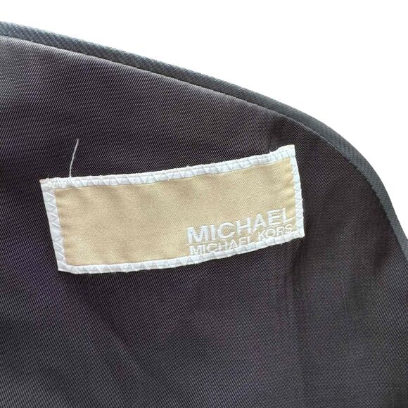 Michael Kors Dark Grey Button Single Breasted Notched Lapel Mens Blazer Size 44L - Picture 14 of 16